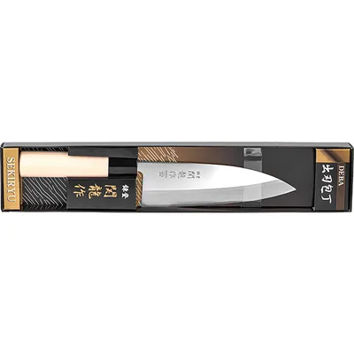 Нож кухонный «Киото» односторонняя заточк сталь нерж.,дерево ,L=285/150,B=47мм, изображение 3