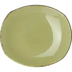 Тарелка «Террамеса Вит» мелкая овальная фарфор ,H=15,L=205,B=180мм бежев.