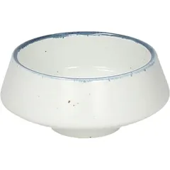 Salad bowl “Organica”  porcelain  D=8cm  white, blue