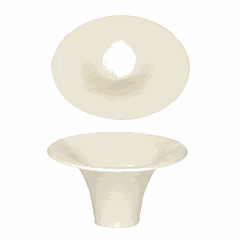 Salad bowl “Silhouette”  porcelain  140 ml , H=89, L=135, B=106mm  ivory