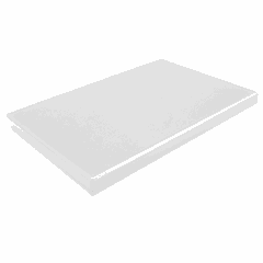 Cutting board plastic ,H=2,L=400,B=250mm white