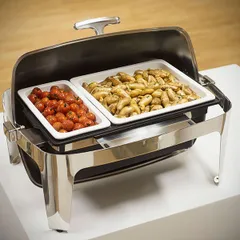 Гастроемкость GN 2/3 фарфор 4л ,H=65,L=354,B=325мм белый, изображение 2