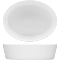 Salad bowl “Purity” oval  porcelain  0.5 l , L=16.3, B=12.3 cm  white