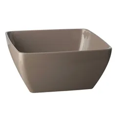 Salad bowl plastic 1.5l ,H=9,L=19,B=19cm brown.