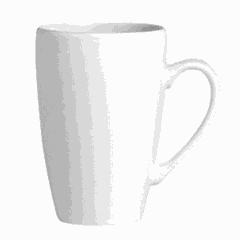 Mug “Simplicity” porcelain 225ml D=65,H=100,L=100mm white