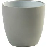 Стакан для горячих напитков «Даск» керамика 225мл D=78,H=75мм белый,серый