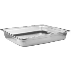 Gastronorm container (2/1)  stainless steel  27.5 l , H=10, L=65, B=53 cm  metal.