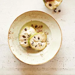 Тарелка для пасты «Крафт Грин» фарфор 320мл D=27,H=5см зелен., изображение 3