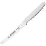 Нож кухонный  ручка белая сталь нерж.,пластик ,L=11см