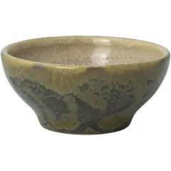 Salad bowl “Aurora Revolution Granite”  porcelain  D=7cm  beige, brown.