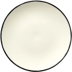 Plate “De” No. 1  porcelain  D=17.5 cm  cream, black