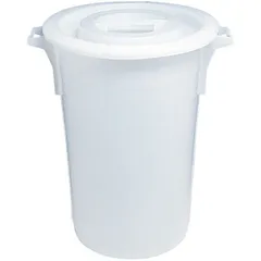 Food container with lid polyethylene 60l D=42,H=63cm white