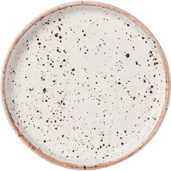Plate “Punto Bianca” porcelain 200ml D=175,H=30mm white,black