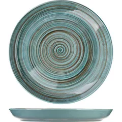 Plate “Scandinavia” small  ceramics  D=260, H=25mm  blue.