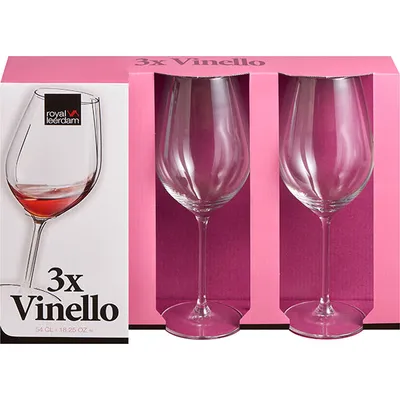 Набор бокалов для вина «Вайнелло»[3шт] стекло 0,65л прозр.