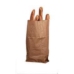 Bag for bread [100pcs] paper ,L=60,B=30cm brown.