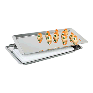 Поднос фуршетный с охладительным элементом сталь нерж. ,L=53,B=32,5см металлич.