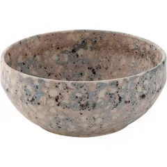 Salad bowl “Confetti”  ceramics  D=14cm  white, marble.