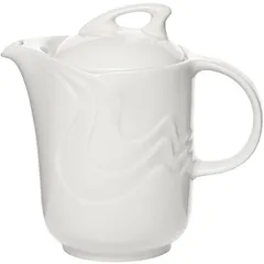 Кофейник «Мелодия» с крышкой фарфор 310мл D=73,H=120,L=134,B=73мм белый