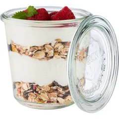 Банка для подачи «Вэк» с крышкой стекло 290мл D=9,H=9см, изображение 3