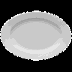 Dish “Kashub-hel” oval  porcelain ,H=55,L=380,B=260mm white