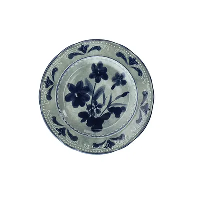 Тарелка «В.Виена Флауэрс» фарфор D=16см серый