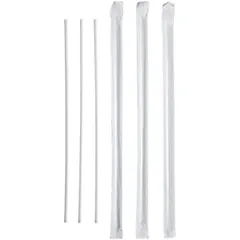 Трубочки без сгиба в инд.упаковке[800шт] полипроп. D=3,L=210мм белый