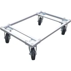 Тележка для контейнеров металл,резина ,L=60,B=40см металлич.