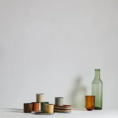 Стакан для горячих напитков «Карактэр» керамика 80мл D=58,H=58мм зелен., изображение 3