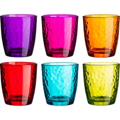 Олд фэшн (стакан) «Палатина» набор из 6 цветов[24шт] стекло 320мл D=84,H=93мм в ассорт.