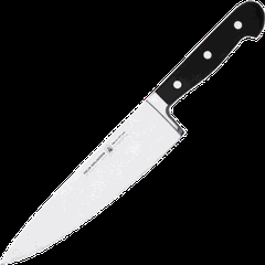 Нож поварской «Глория Люкс» сталь ,L=360/230,B=45мм черный,металлич.