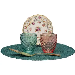 Олд фэшн (стакан) «Болле» стекло 310мл D=86,H=91мм бирюз., изображение 2