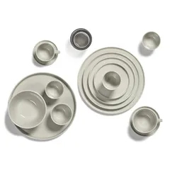 Тарелка «Сена» кост.фарф. D=260,H=8мм песочн., изображение 4