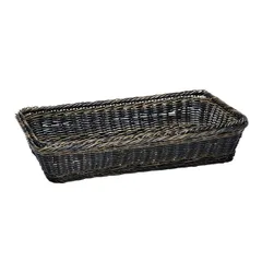 Корзина для хлеба GN2/3 полипроп.,сталь нерж. ,H=10,L=35,4,B=32,5см коричнев.