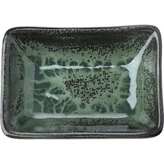 Соусник «Верде Нотте» для соевого соуса фарфор 50мл ,H=25,L=95,B=70мм черный,малахит., изображение 2