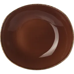 Тарелка глубокая «Террамеса Мокка» фарфор ,H=55,L=255,B=240мм тем.корич.