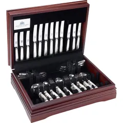 Set of cutlery for 12 persons 124 pcs. "Titanic"  silver plated  silver, brown.