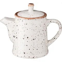 Чайник заварочный «Пунто Бьянка» фарфор 0,5л ,H=14,5,B=10,5см белый,черный