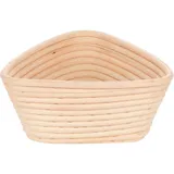 Корзина для расстойки теста треугольная на 0,5кг ротанг ,H=85,L=180,B=180мм бежев.