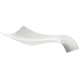 Блюдо «Кунстверк» прямоугольное фарфор ,H=65,L=365,B=182мм белый