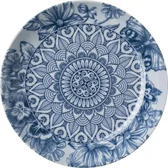 Deep plate “Paradise”  porcelain  0.7 l  D=205, H=40mm  blue, white