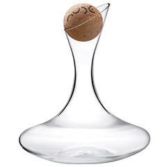 Decanter christmas glass 1.75l ,H=22cm clear.