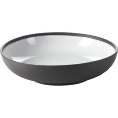 Salad bowl “Solid”  porcelain  450ml  D=175, H=45mm  black, white