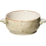 Чашка бульонная «Крафт Грин» без крышки фарфор 425мл D=120,H=60,L=163мм зелен.