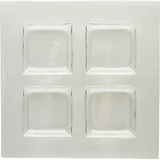 Менажница «Клиа Трэй» 4 секции (85х85мм) стекло ,H=20,L=295,B=295мм прозр.