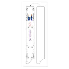 Bar line “Niva Distillery Liqueur” 0.75 l  plastic , L=28, B=2cm  white