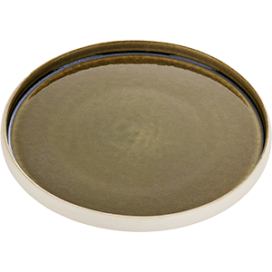 Тарелка «Нара» мелкая керамика D=210,H=25мм олив., Цвет: Оливковый, Диаметр (мм): 210