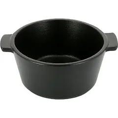 Serving pan “Revolution” ceramics 0.5l D=132,H=66mm black