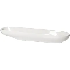 Блюдо для комплимента «Кунстверк» для оливок фарфор ,H=25,L=200,B=40мм белый