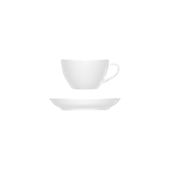 Tea cup “Bistro”  porcelain  250ml  D=100, H=58mm  white